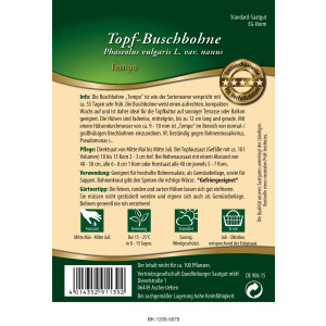 Topf-Busch-Bohnen Tempo