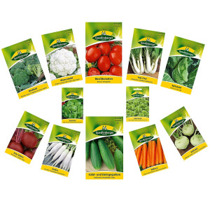 Gemüsesamen Sortiment mit 12 Sorten
