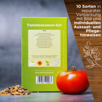 Tomatensamen-Set mit 10 Sorten